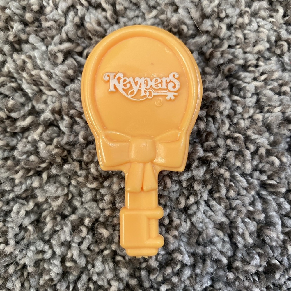 Vintage Tonka Toy Keypers Princess Figure Doll BRUSH ONLY Orange Plastic 1980s